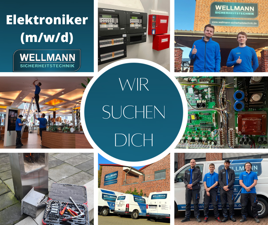 Wellmann Sicherheitstechnik Elektroniker Job
