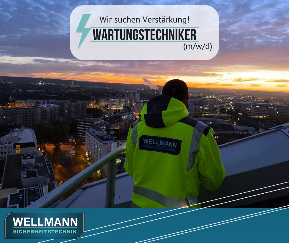 Wellmann Sicherheitstechnik Wartungstechniker Job Duisburg Ahaus Elektroniker Servicetechniker